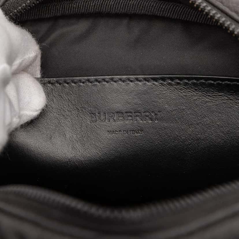 Burberry Quilted Nylon Paddy Crossbody Black Good condition - Box View