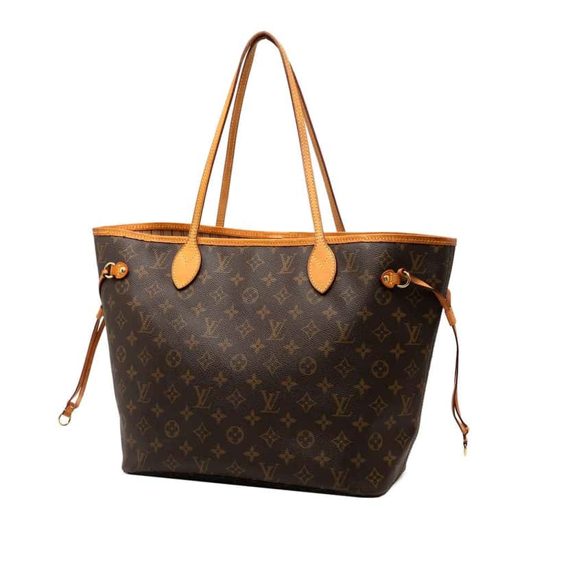 Louis Vuitton Monogram Neverfull MM Brown Good condition - Back View