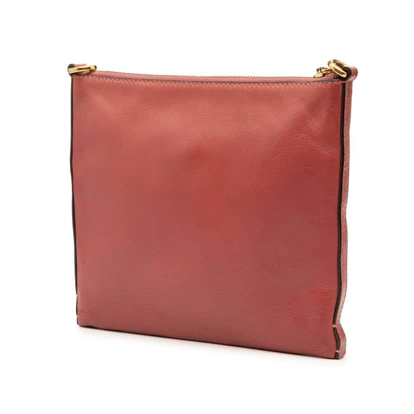 Loewe Leather Heritage Crossbody Red Leather Good condition - Back View