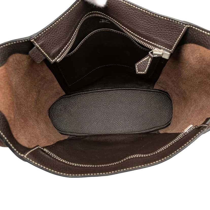 Hermès Clemence Sac Good News PM Brown Leather Good condition - Model View