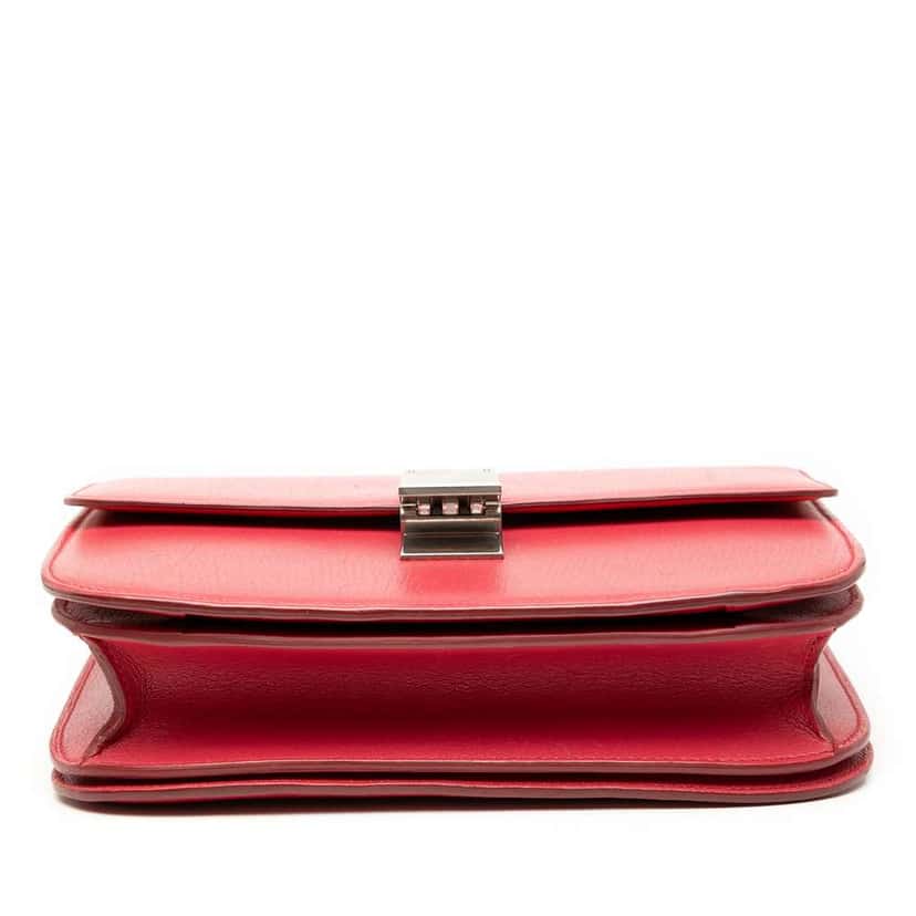 Celine Medium Calfskin Classic Box Red Leather Very good condition - Inside View