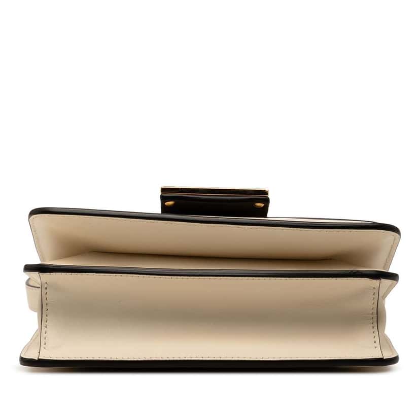 Fendi Leather Crystal Fab Crossbody Brown Leather Good condition - Inside View