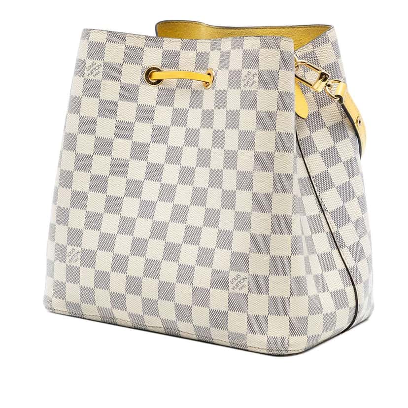 Louis Vuitton Damier Azur Neonoe MM White Good condition - Back View