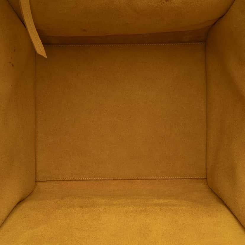 Celine Medium Leather Phantom Luggage Tote Yellow Leather Good condition - Model View
