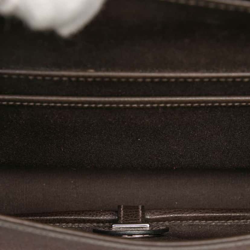 Hermès Vache Liege and Toile Sac Colorado PM Brown Leather Good condition - Model View