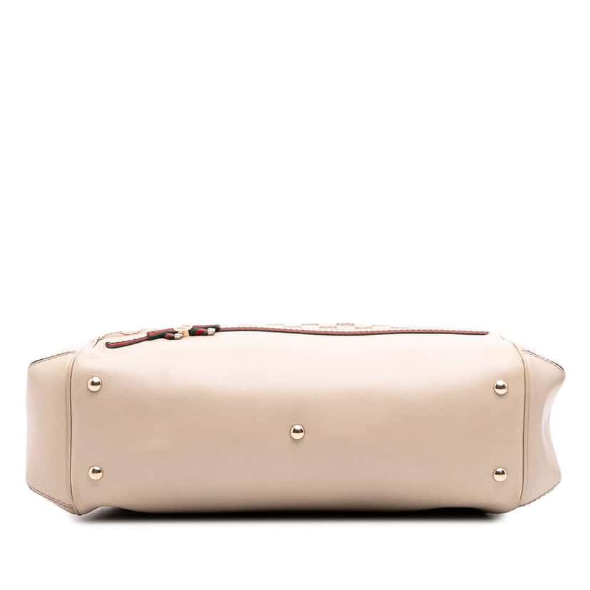 Gucci GG Canvas Web Mayfair Satchel Brown Canvas Good condition - Inside View