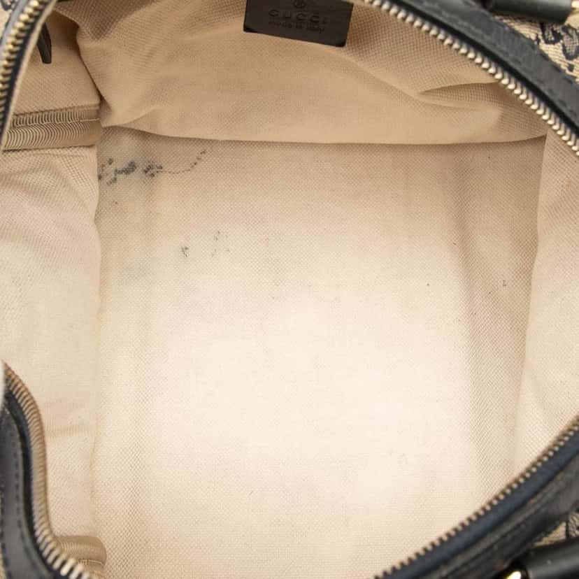 Gucci Medium GG Canvas Web Joy Boston Bag Brown Canvas Good condition - Model View