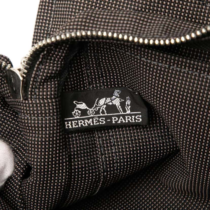 Hermès Canvas Herline PM Grey Canvas Good condition - Box View