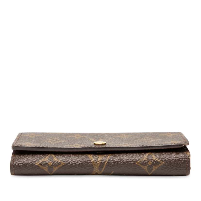 Louis Vuitton Monogram Porte Monnaie Tresor Wallet Brown Good condition - Inside View