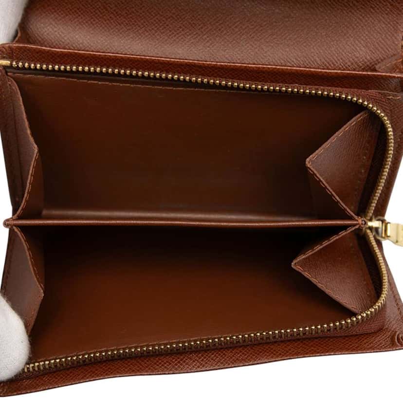 Louis Vuitton Monogram Porte Monnaie Tresor Wallet Brown Good condition - Model View