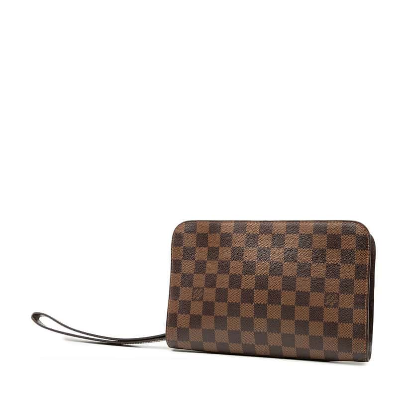Louis Vuitton Damier Ebene Saint Louis Pochette Brown Good condition - Back View