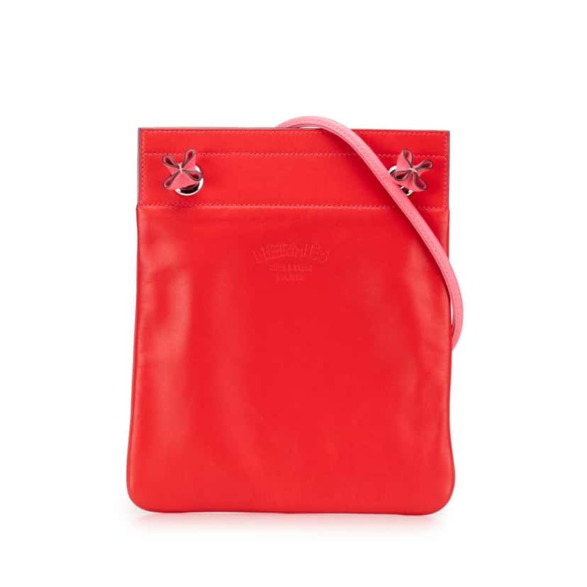 Hermès Mini Swift Aline Bag Red Leather Very good condition - Front View