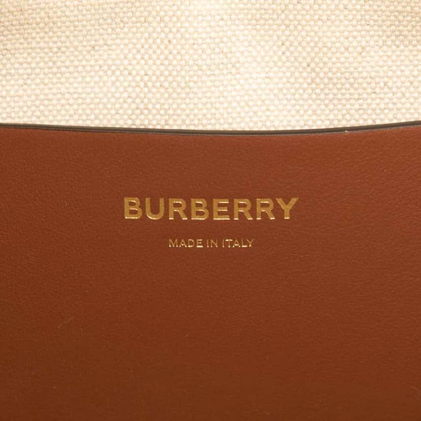 Burberry Small Mega Check Canvas Freya Tote Brown Canvas Good condition - Box View