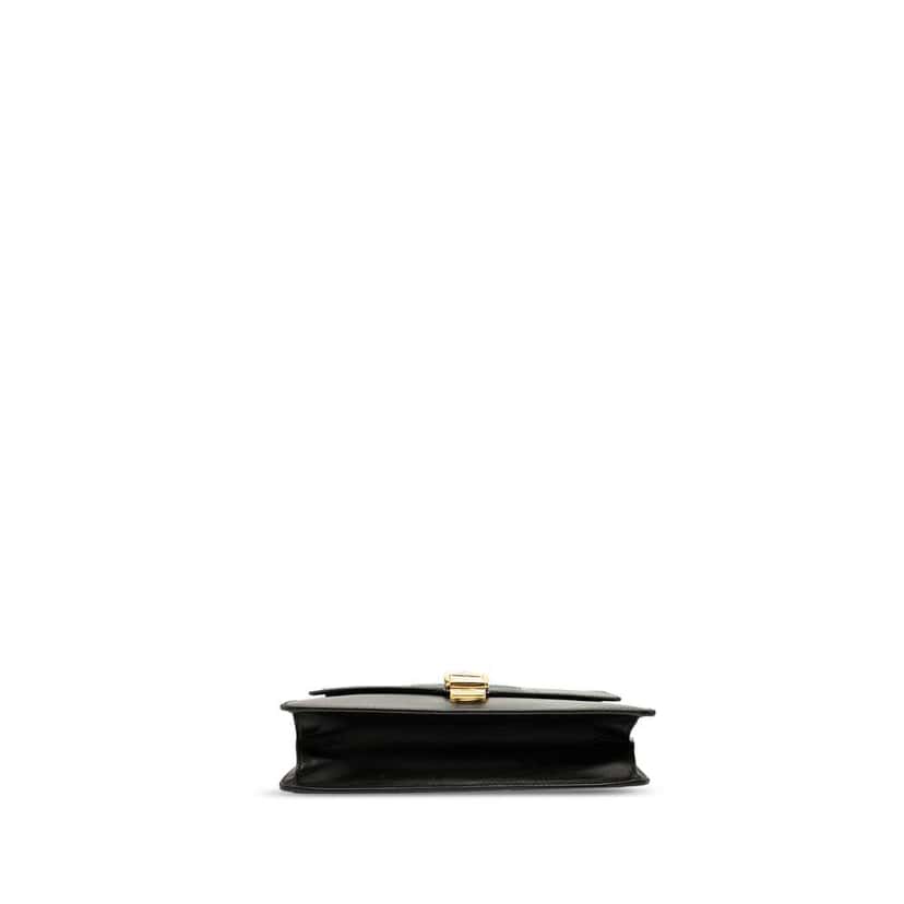 Gucci Small Leather Web Sylvie Satchel Black Leather Good condition - Inside View