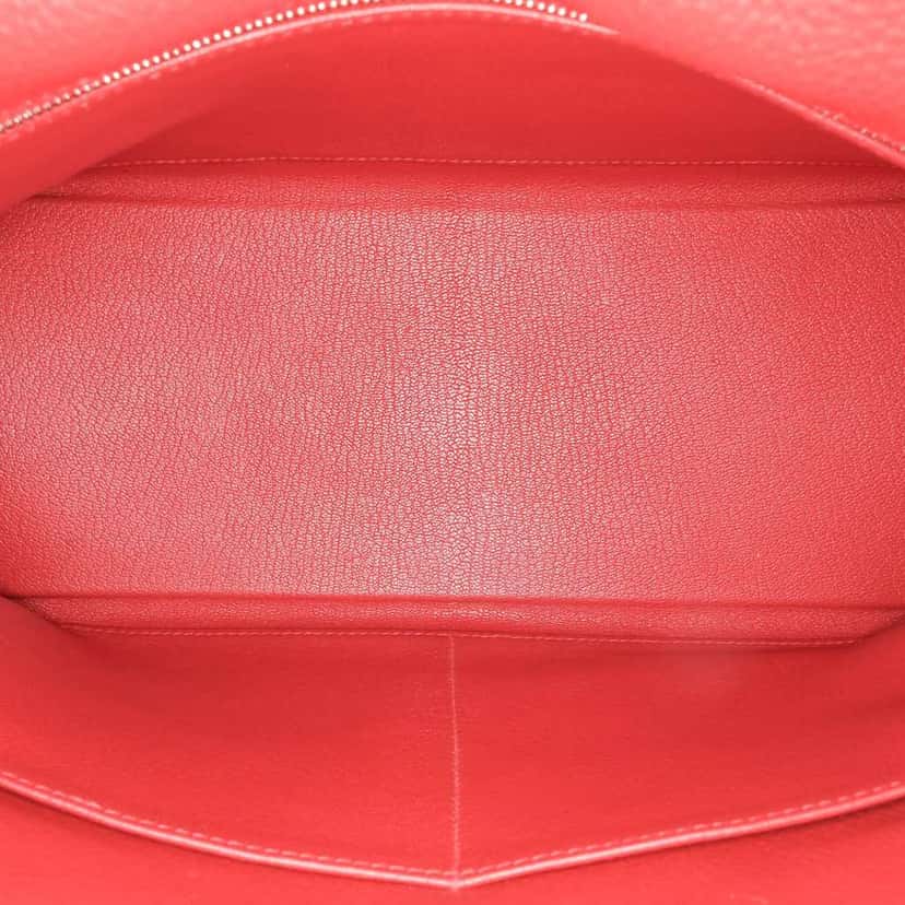 Hermès Clemence Kelly II Retourne 32 Red Leather Good condition - Model View