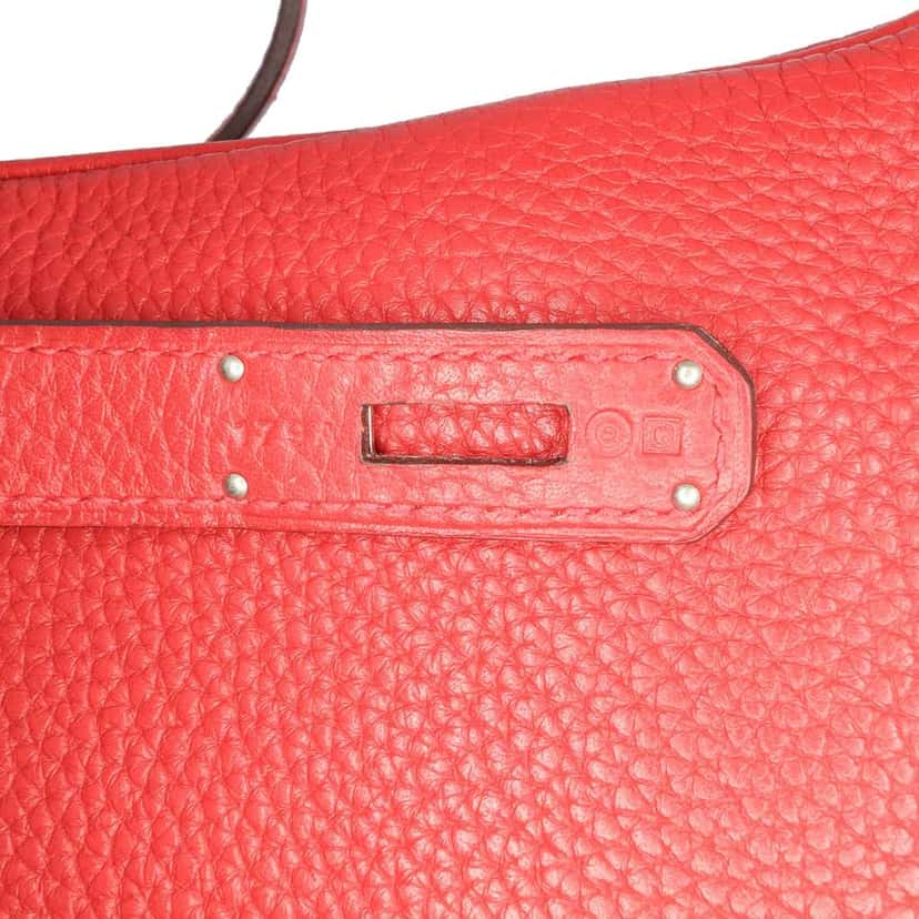 Hermès Clemence Kelly II Retourne 32 Red Leather Good condition - Box View