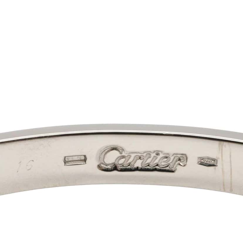 Cartier 18K White Gold Classic Love Bracelet Silver White Gold Good condition - Model View