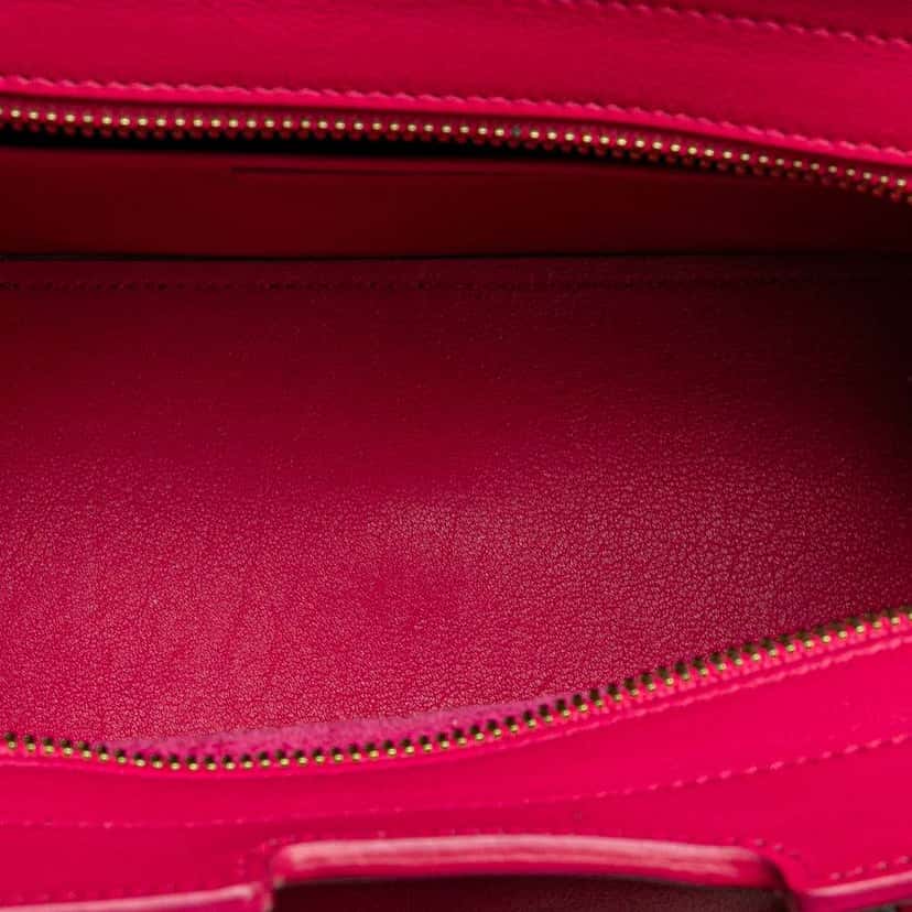 Saint Laurent Baby Leather Monogram Cabas Satchel Pink Leather Good condition - Model View