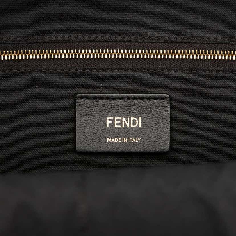 Fendi Mini Zucca Embossed Leather By The Way Backpack Brown Leather Good condition - Box View