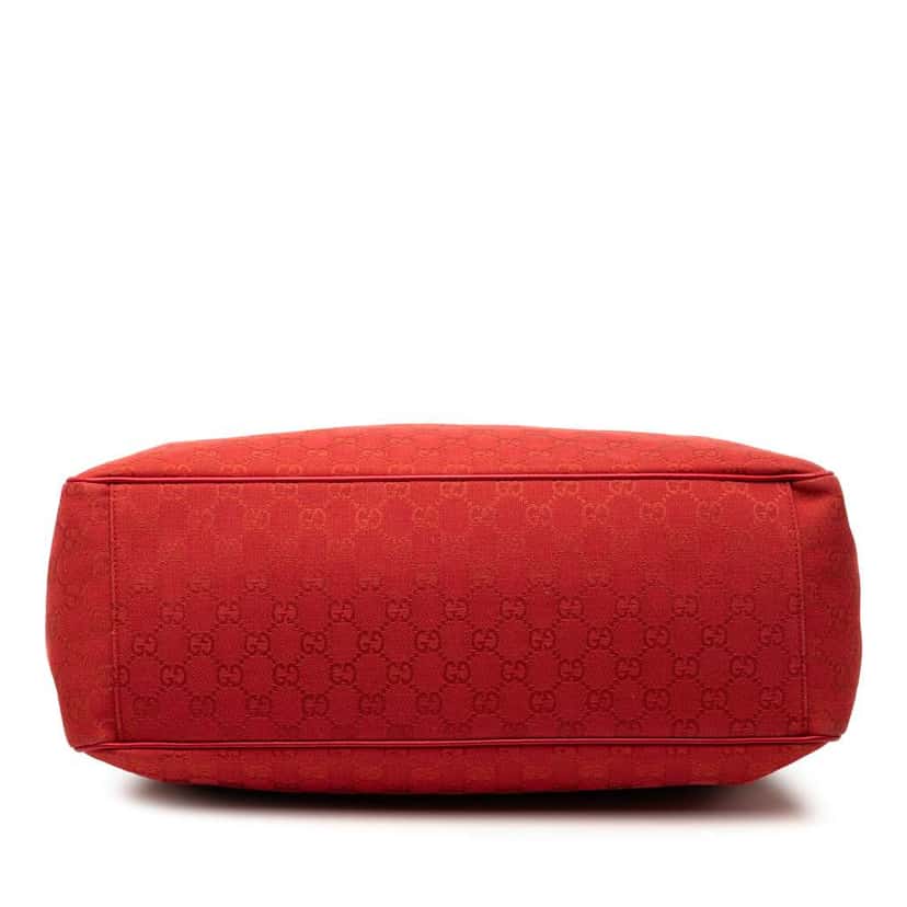 Gucci Large GG Canvas Positano Tote Red Canvas Good condition - Inside View