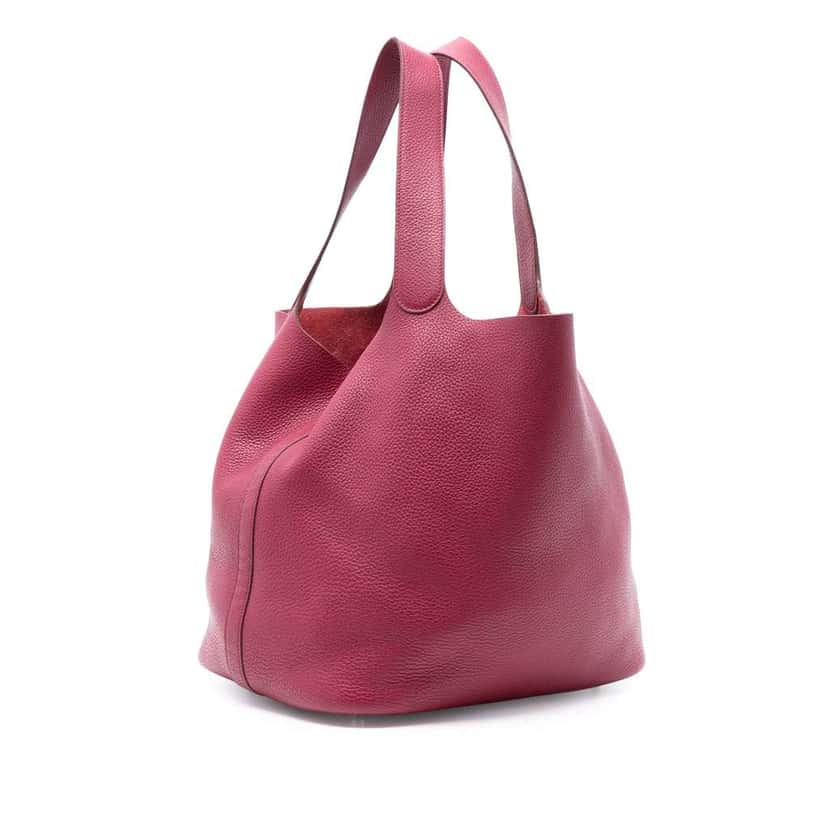 Hermès Clemence Picotin Lock 33 Pink Leather Very good condition - Back View