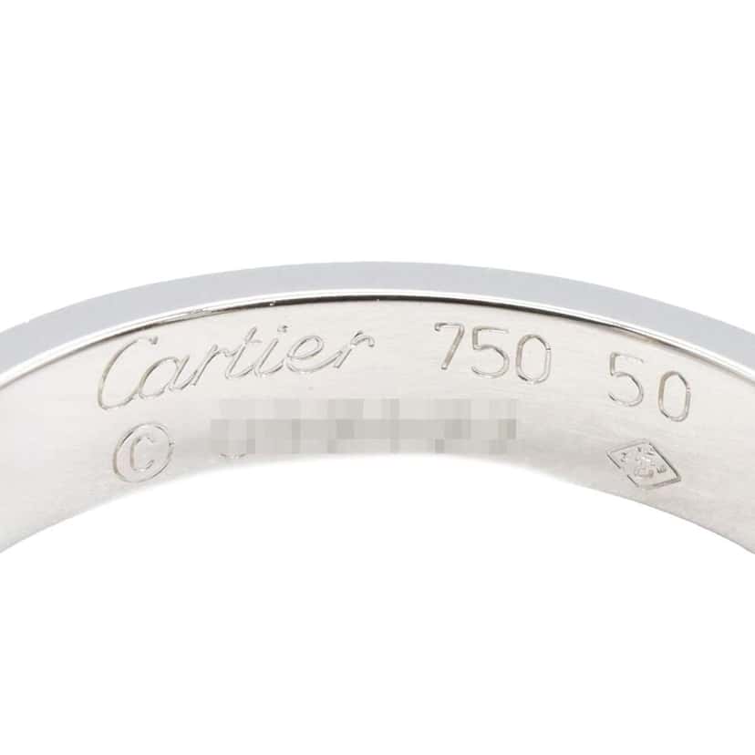 Cartier 18K White Gold Small Love Ring Silver White Gold Good condition - Inside View