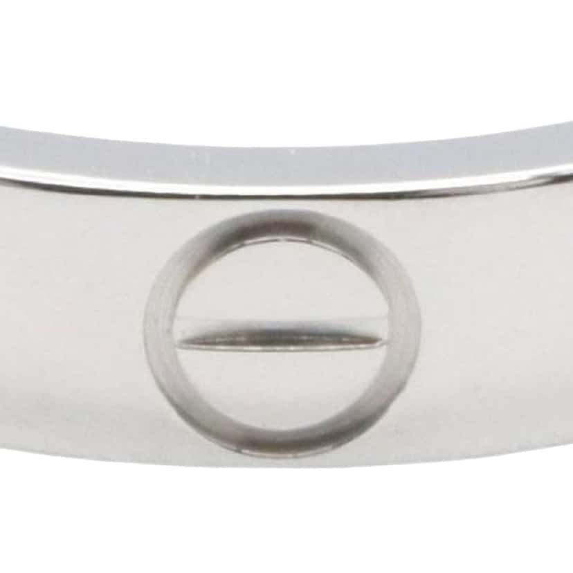 Cartier 18K White Gold Small Love Ring Silver White Gold Good condition - Model View