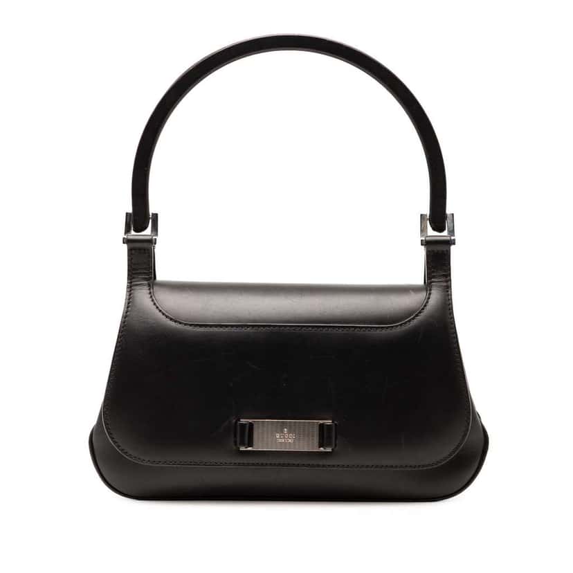 Gucci Leather Handbag Black Leather Good condition - Front View