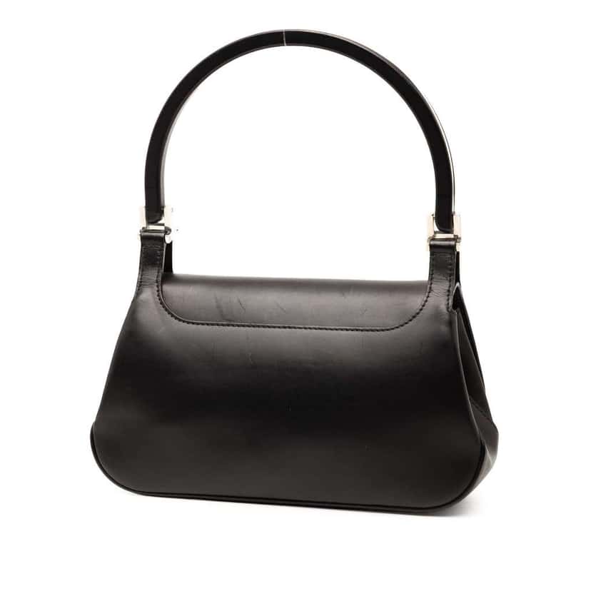 Gucci Leather Handbag Black Leather Good condition - Back View
