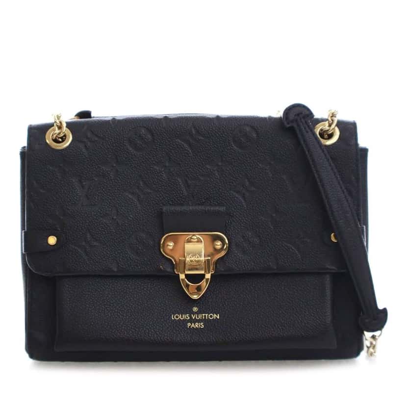 Louis Vuitton Monogram Empreinte Vavin PM Black Leather Good condition - Front View