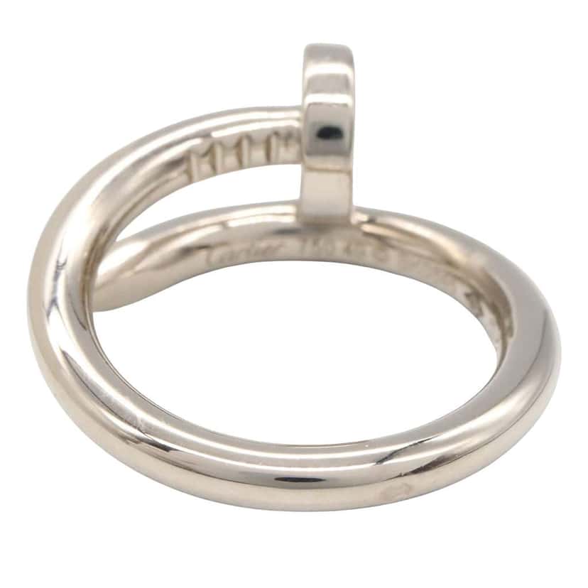 Cartier 18K White Gold Classic Juste un Clou Ring Silver White Gold Good condition - Back View