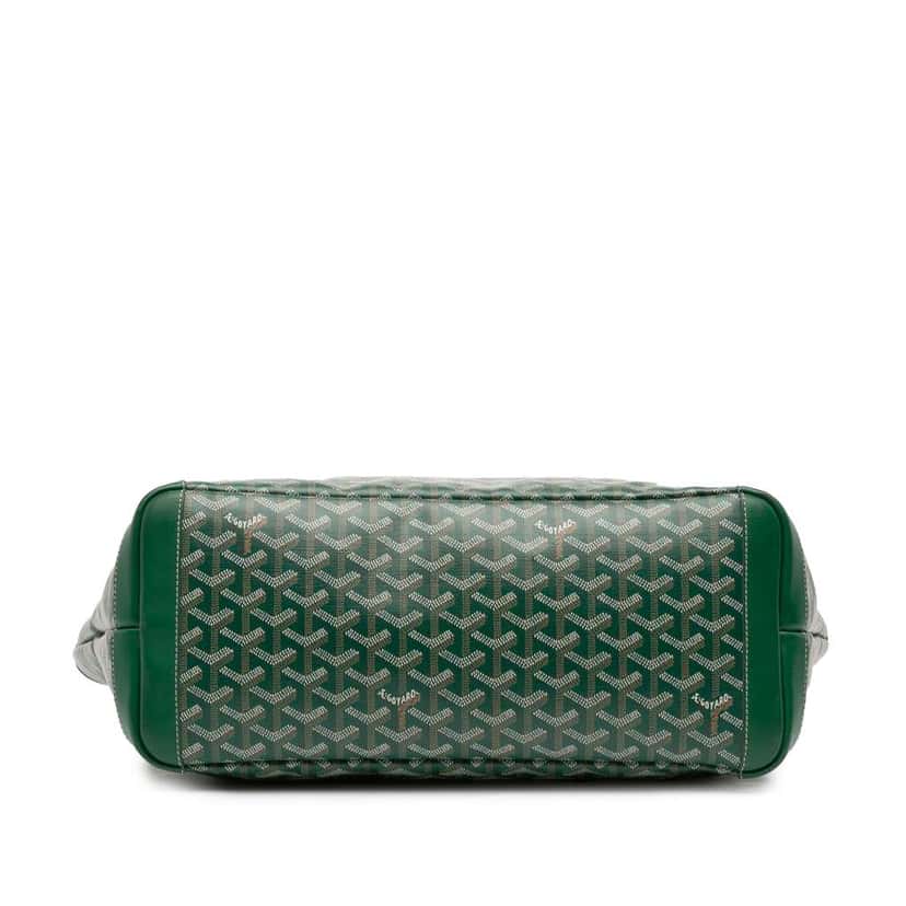 Goyard Goyardine Artois MM Green Canvas Good condition - Inside View