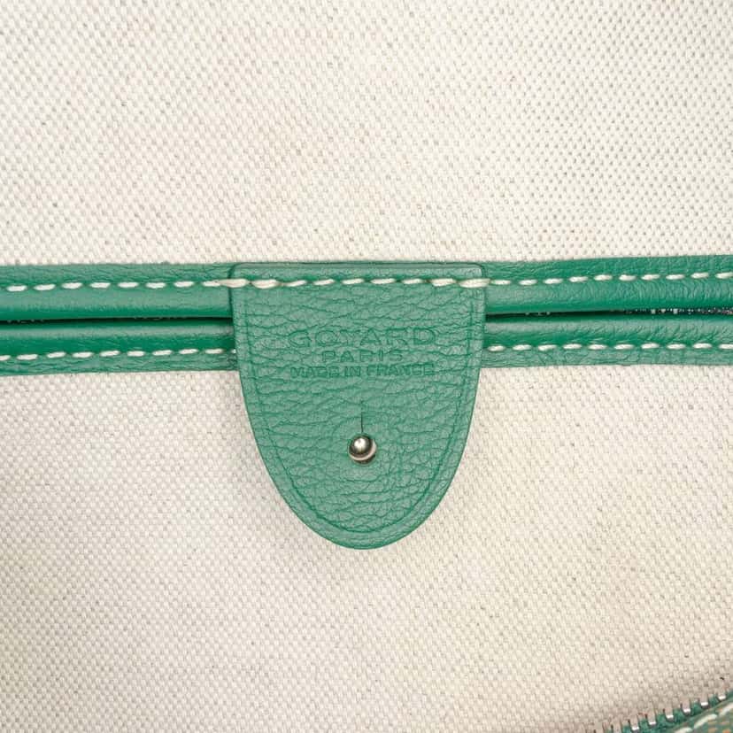 Goyard Goyardine Artois MM Green Canvas Good condition - Box View