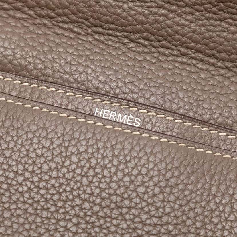 Hermès Togo Sac a Depeches 40 Brown Leather Good condition - Box View