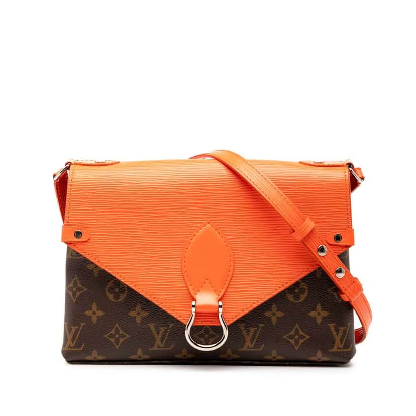 Louis Vuitton Monogram Epi Saint Michel Brown Good condition - Front View