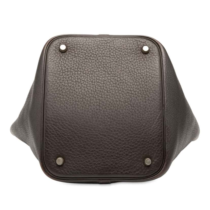 Hermès Clemence Picotin 22 Brown Leather Good condition - Inside View