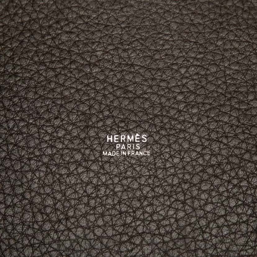 Hermès Clemence Picotin 22 Brown Leather Good condition - Box View