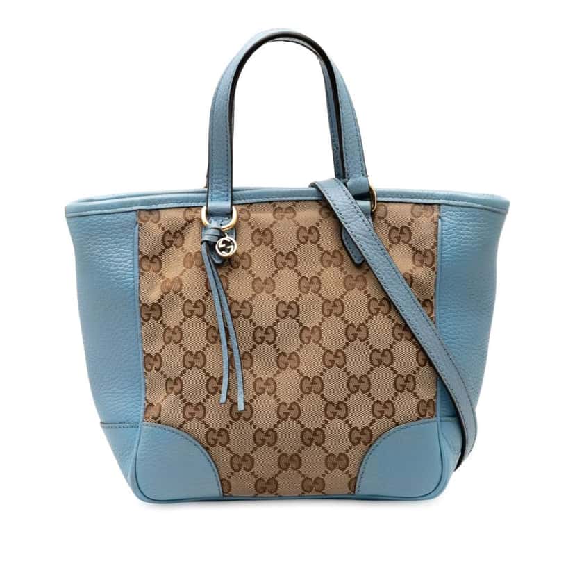 Gucci Small GG Canvas Bree Satchel Brown Canvas Very good condition - Front View