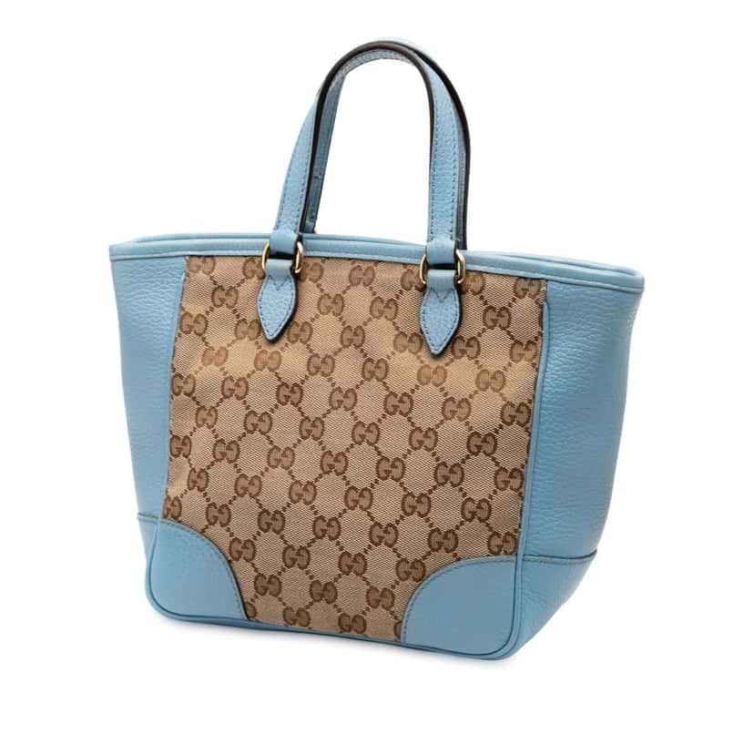 Gucci Small GG Canvas Bree Satchel Brown Canvas Very good condition - Back View