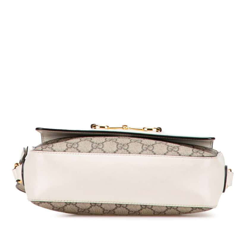 Gucci Small GG Supreme Horsebit 1955 Crossbody Brown Canvas Good condition - Inside View