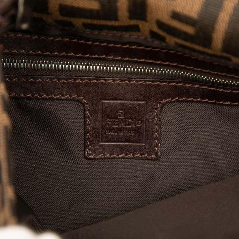 Fendi Zucca Canvas Shoulder Bag Brown Canvas Good condition - Box View