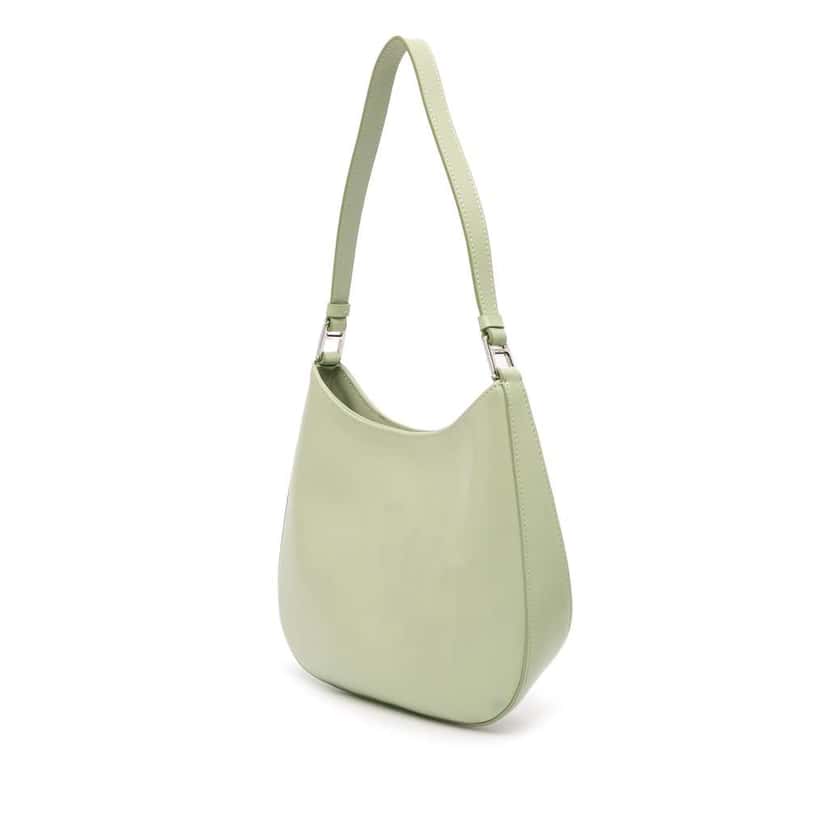 Prada Spazzolato Cleo Shoulder Bag Green Leather Good condition - Back View