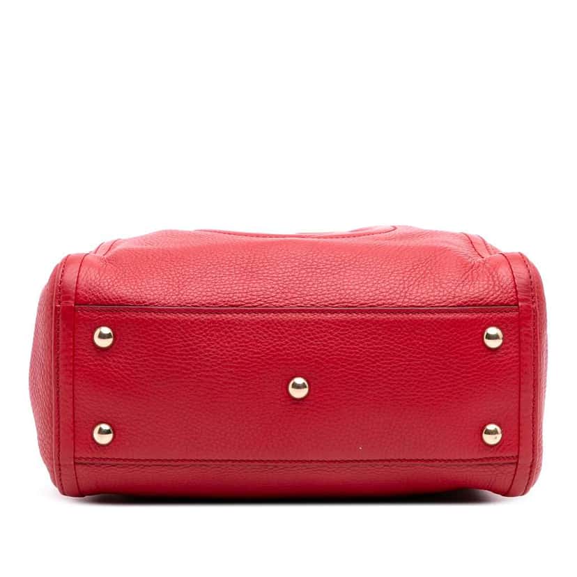 Gucci Small Leather Soho Satchel Red Leather Good condition - Inside View