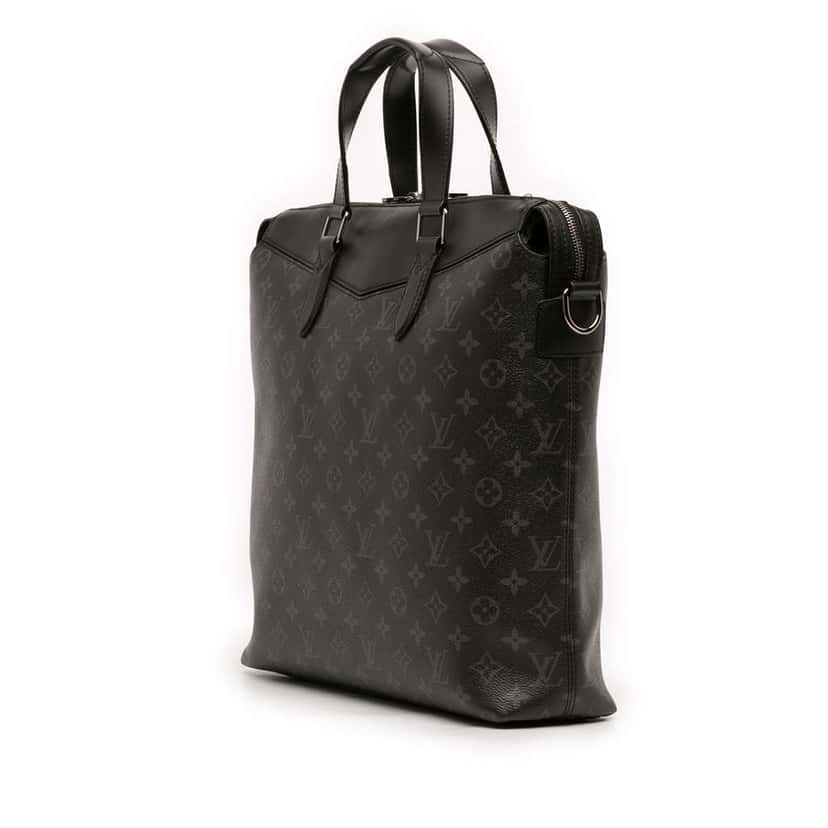 Louis Vuitton Monogram Eclipse Explorer Tote Black Good condition - Back View