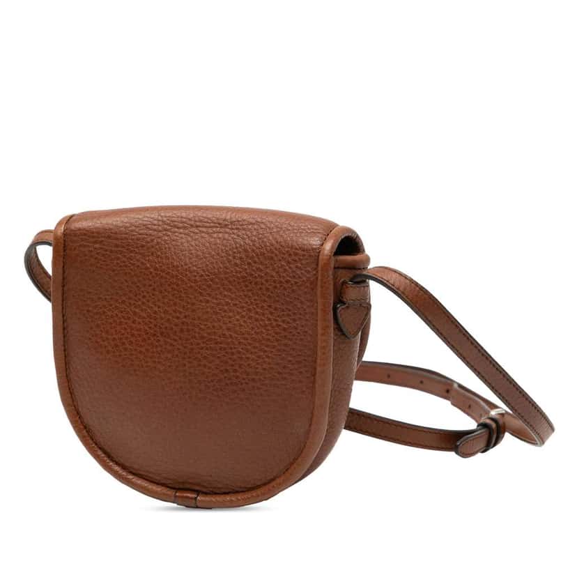Loewe Mini Leather Heritage Crossbody Brown Leather Very good condition - Back View