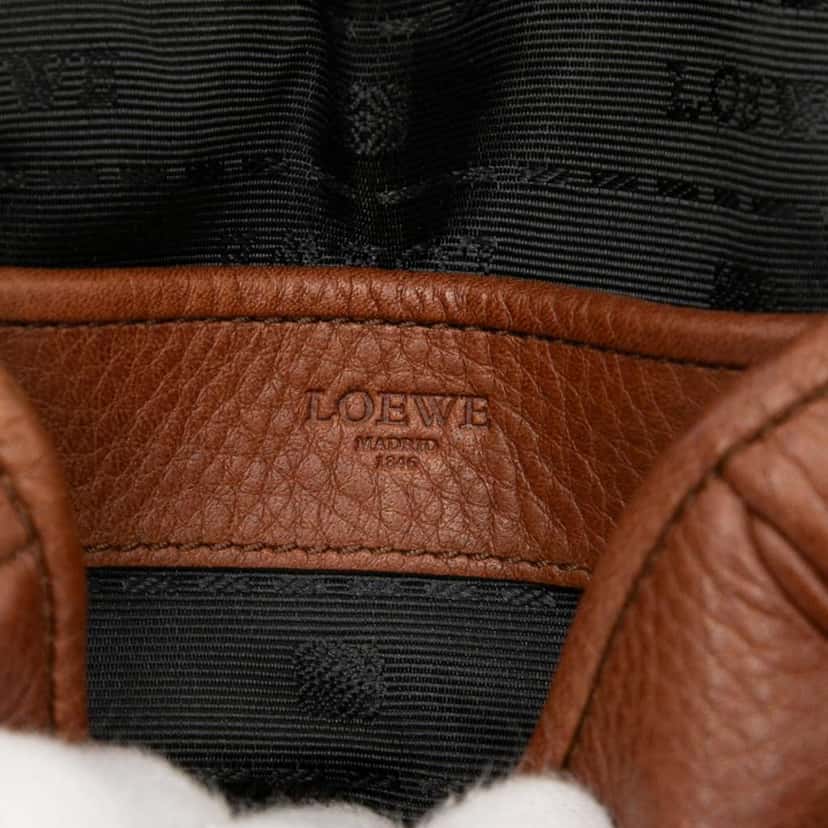 Loewe Mini Leather Heritage Crossbody Brown Leather Very good condition - Box View