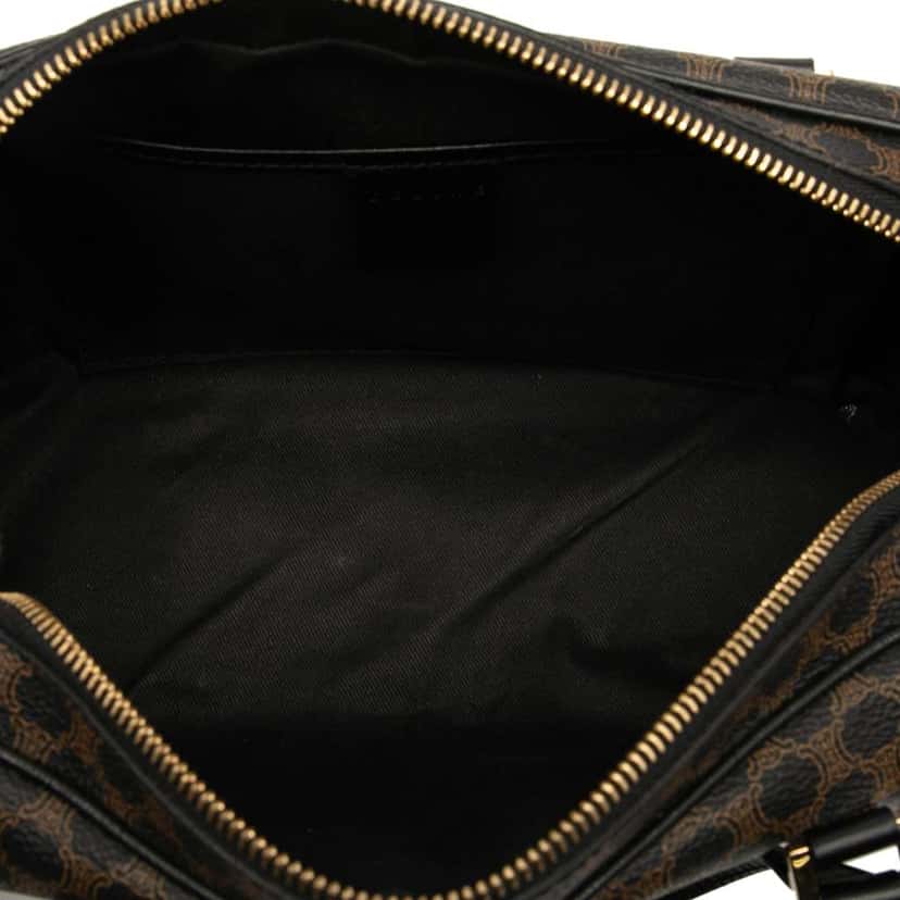 Celine Macadam Coated Canvas Handbag Brown Canvas Good condition - Model View