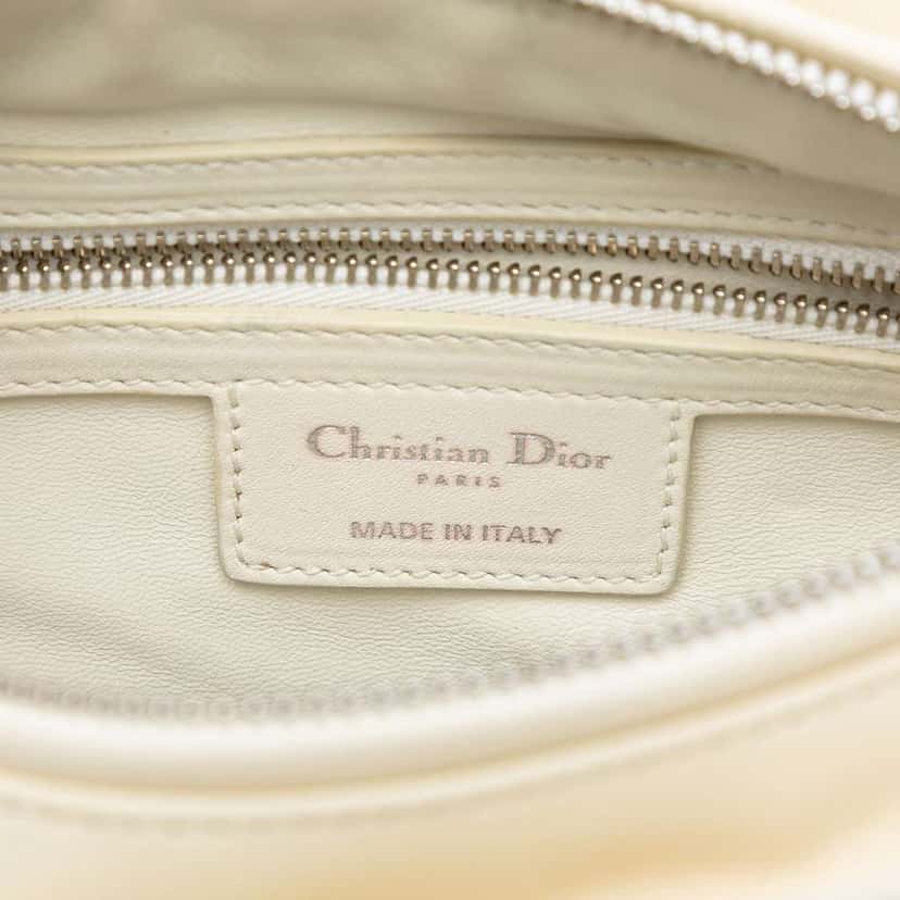 Dior Medium Tweed Pearl Lady Dior Brown Tweed Good condition - Box View