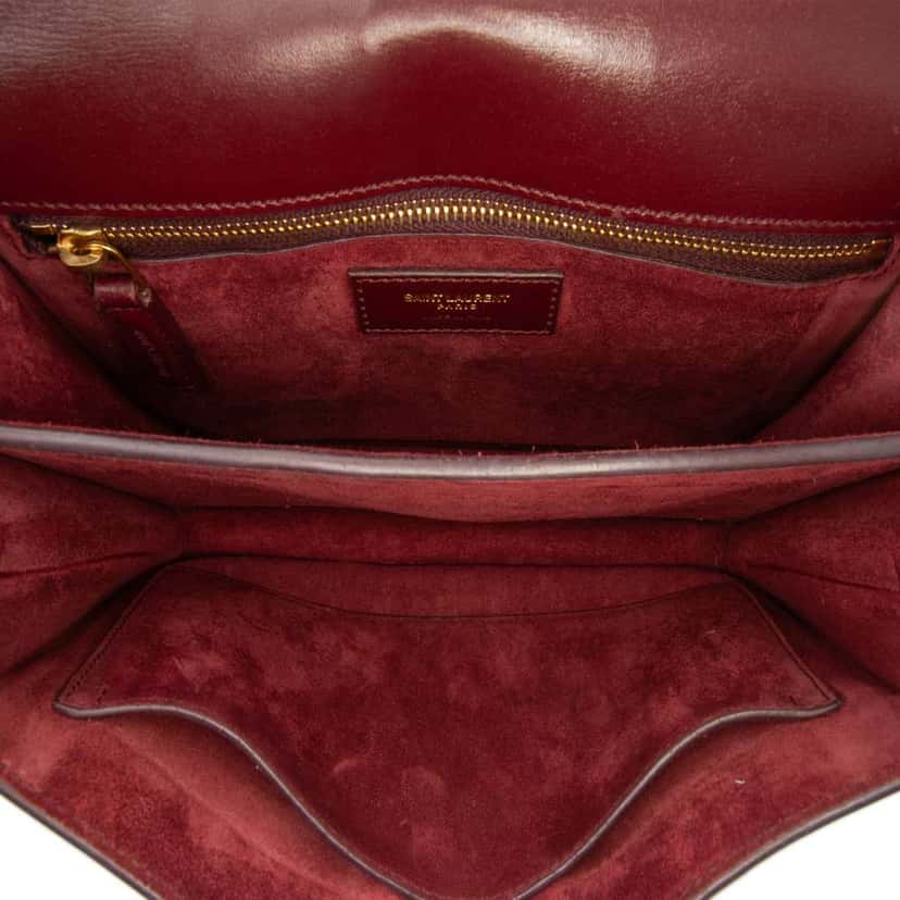 Saint Laurent Canvas Monogram Cassandra Crossbody Brown Canvas Good condition - Model View