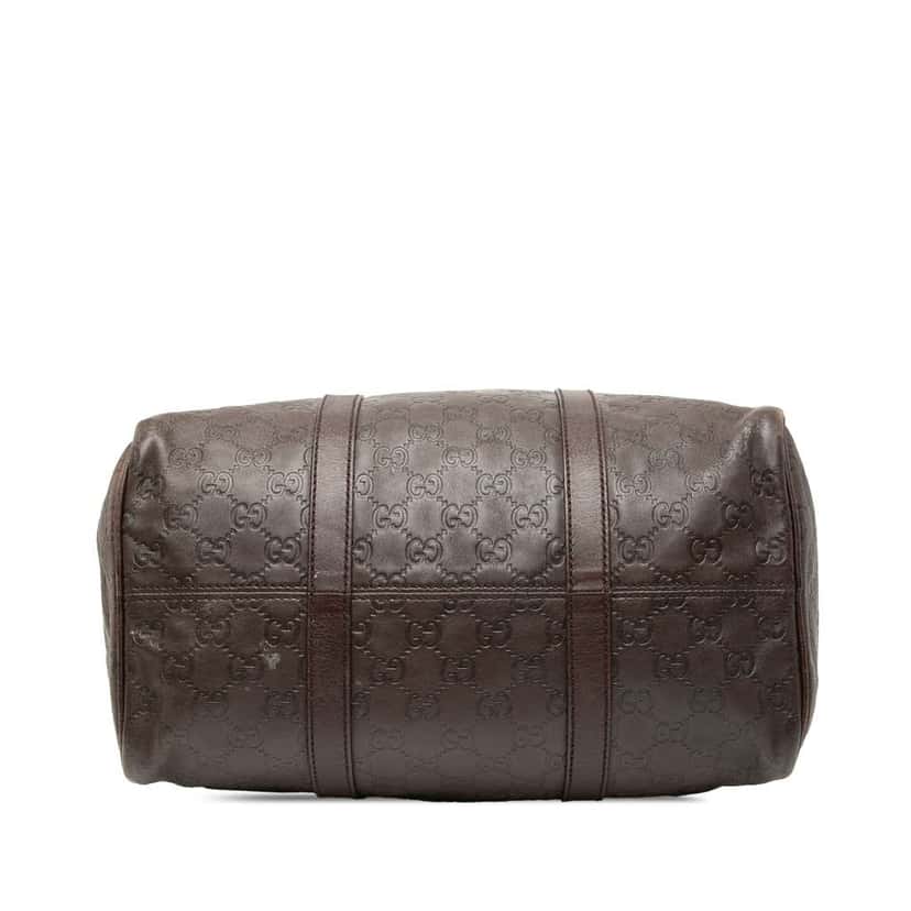 Gucci Medium Guccissima Joy Boston Bag Brown Leather Good condition - Inside View